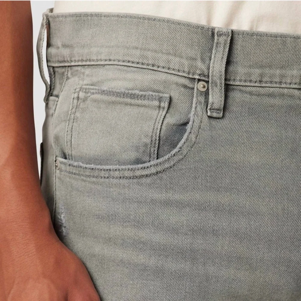 👒Hudson Jeans Men's Ripped Light Gray Zack Skinny DK concrete Jeans size 42 NWT